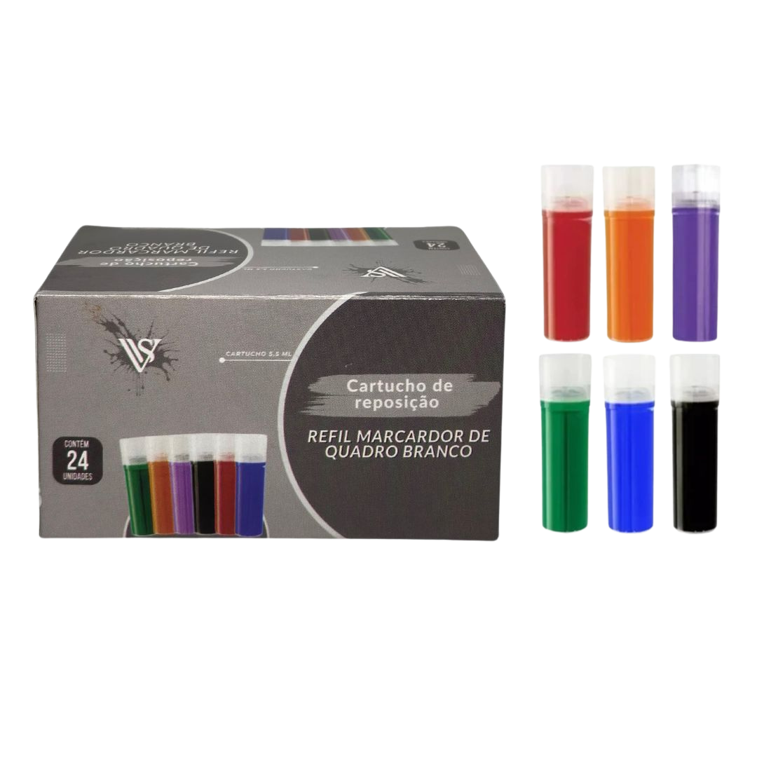 kit 30 Refil de Tinta Para Pincel De Quadro Branco > V-Board Master Diversas Cores marca VISCOLLOR