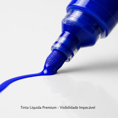 3 Tintas Premium  250 ML Para Pincel Maracdor Canetão  de quadro branco Lousa - Não Mancha