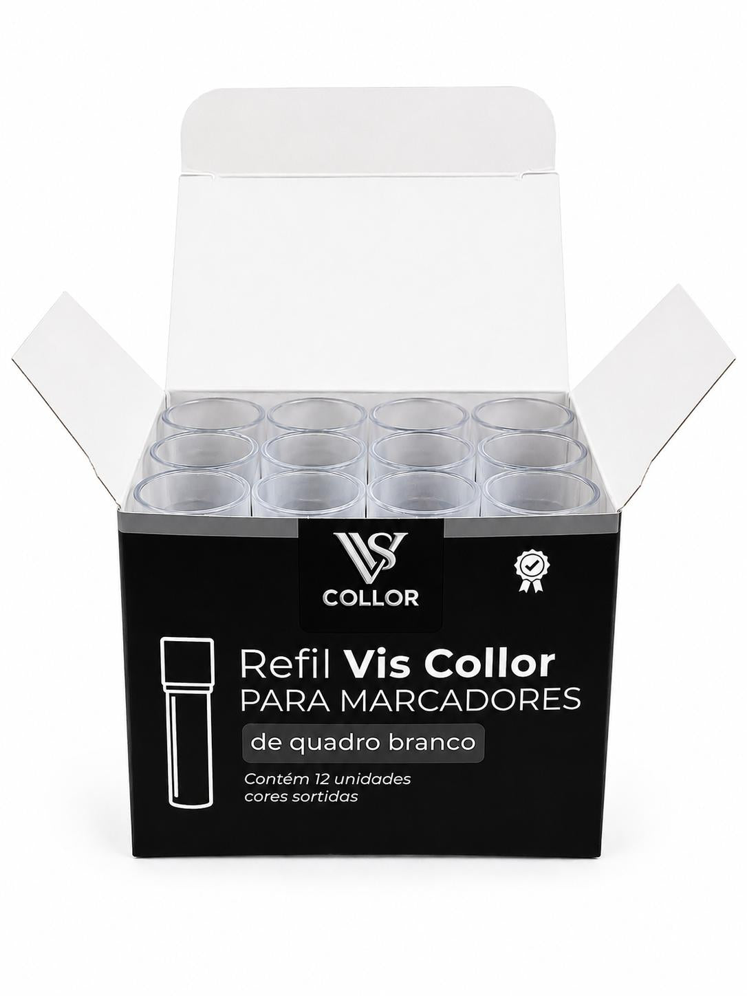 3 Caixas Com 12 Un Recarga Refil Para Pincel Marcador Board Master Quadro Branco -NÃO MANCHA
