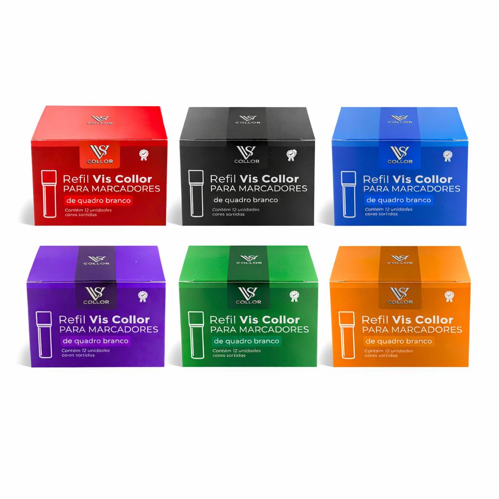 6 Caixas 12 Recargas Para pincel Marcador Pilot Board Master de Quadro branco Lousa