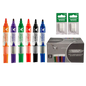 Combo 6 Pinceis Para Quadro Branco + 24 Recargas + 6 Pontas