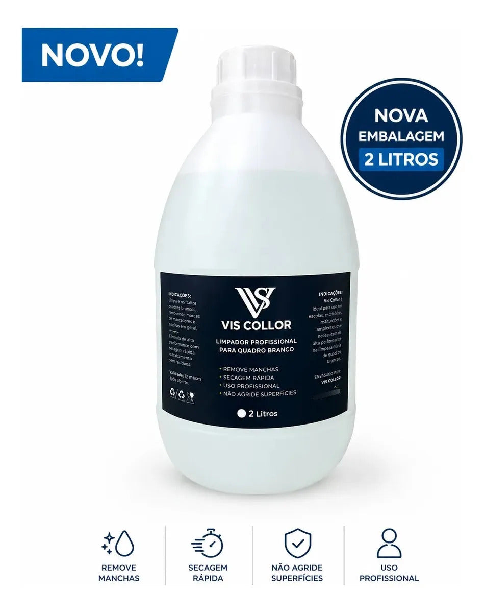 Limapdor Remove Manchas Quadro Brancos Lousa Escola-2 Litros Limpador
