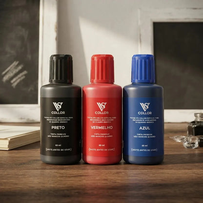 Tinta Premium Para Marcador De Quadro Branco Kit3 Nao Mancha Preto Azul Vermelho