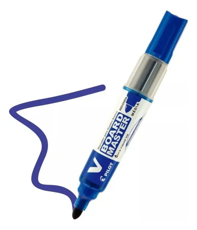 Recarga Refil P/pincel Marcador De Quadro Branco Pilot Cx 24 Azul