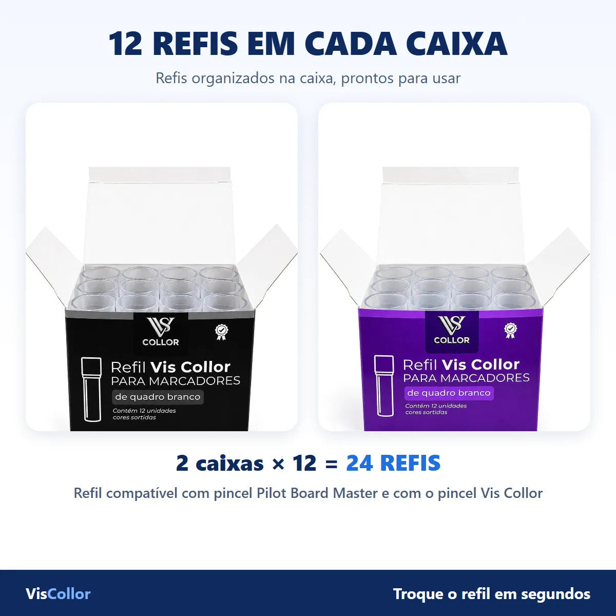 Refil Compatível Com Pincel Pilot Board Master Quadro Branco