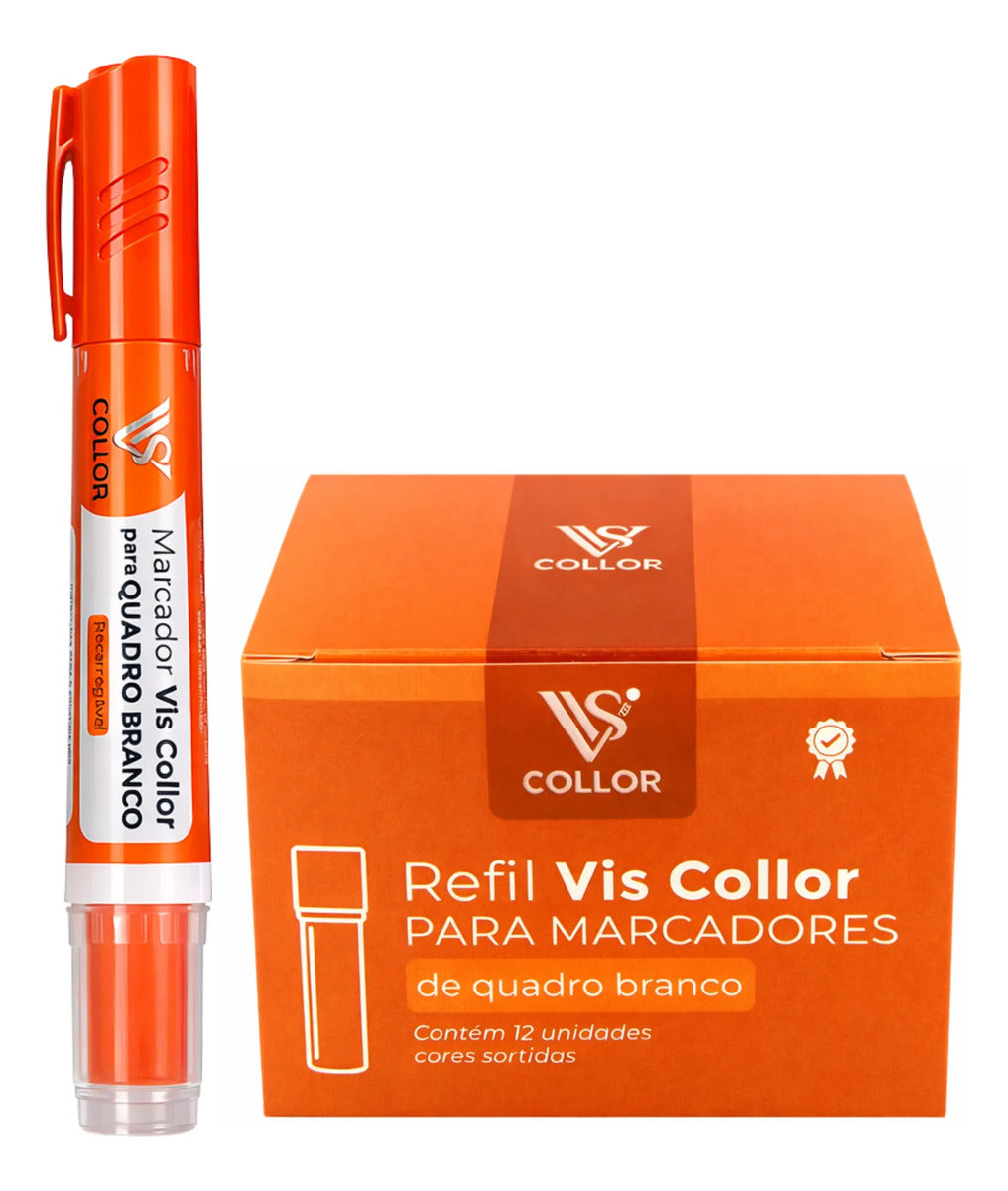 Cartucho Refil Para Pincel Marcador Quadro Branco+1 Pincel