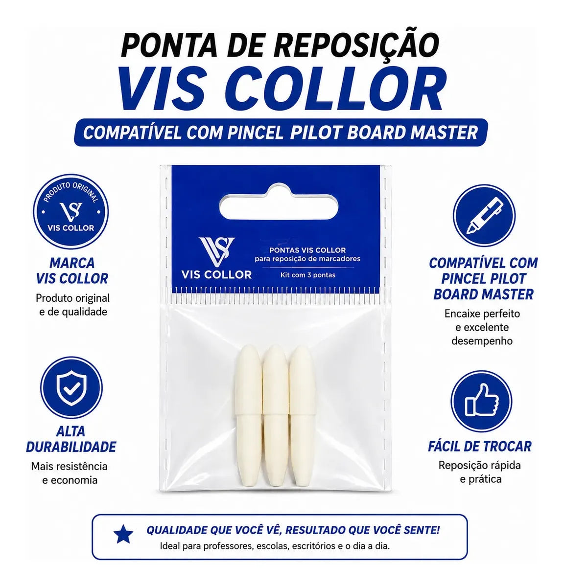 6 Pincel Marcador Quadro Branco Lousa Escola+6 Pontas Macias 6 Cores