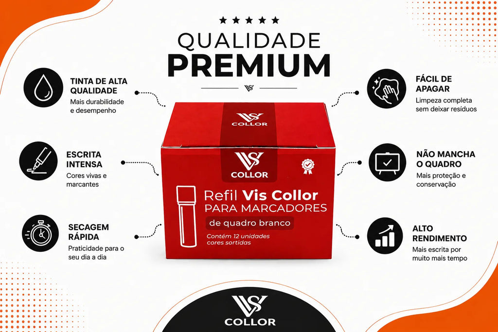 36 Recagas De Quadrobranco P/ Pincel Marcador Pilot,az,pt,vm