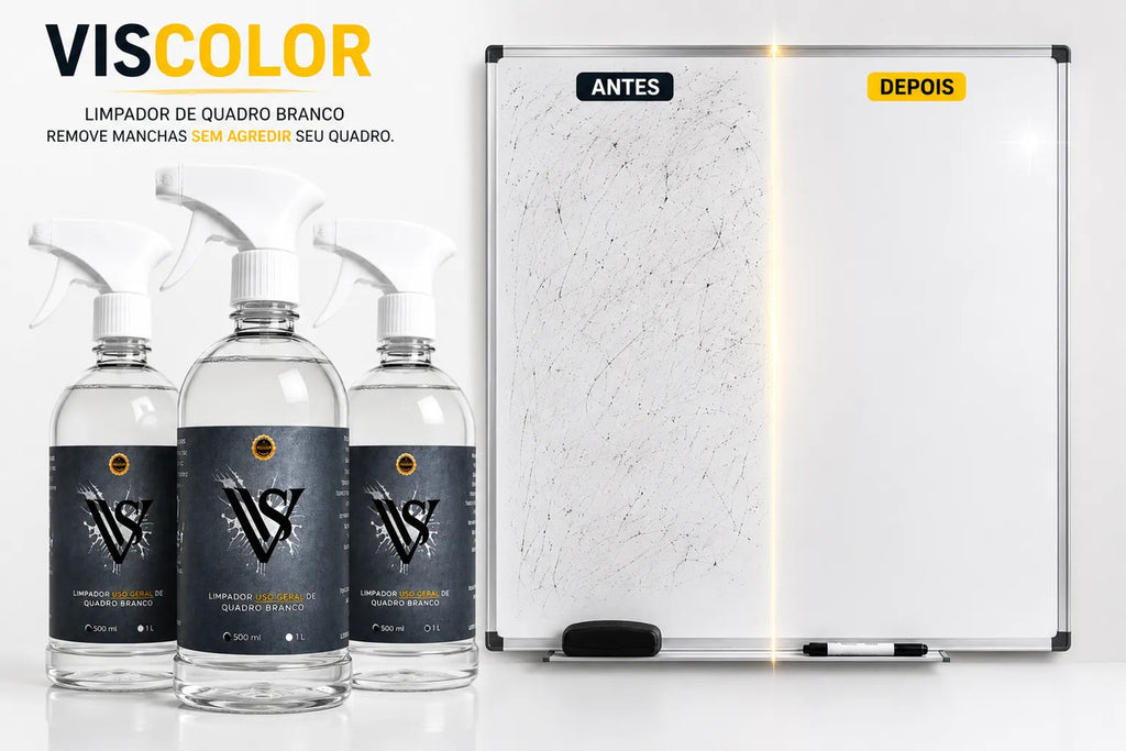 Kit 25 Limpador Para Quadro Branco Carinon Clean 500 Ml Transparente
