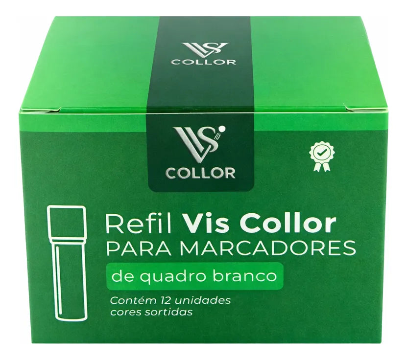 Recarga Para Pincel De Quadro Branco Lousa Cx12- Nao Mancha Verde