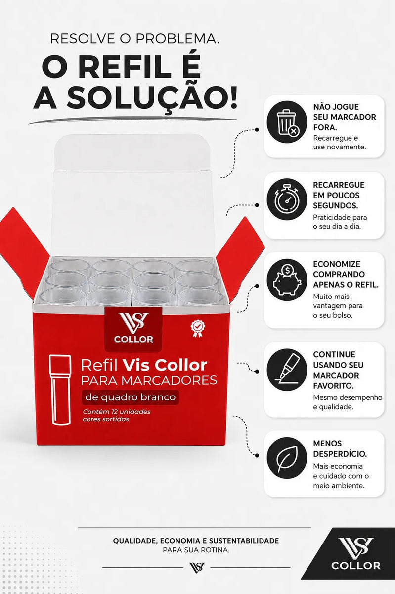 Recarga Para Pincel De Quadro Branco Pilot Kit Com 3 Caixas