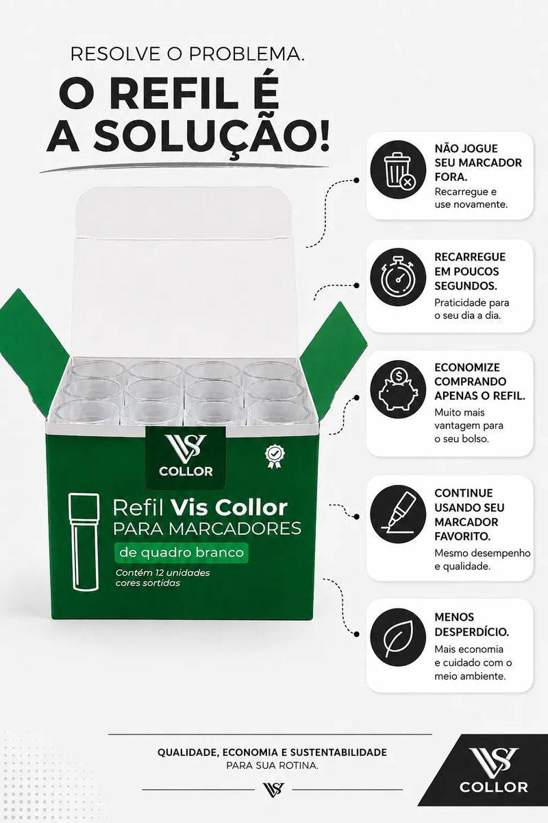 Recarga Para Pincel De Quadro Branco Pilot Kit Com 3 Caixas