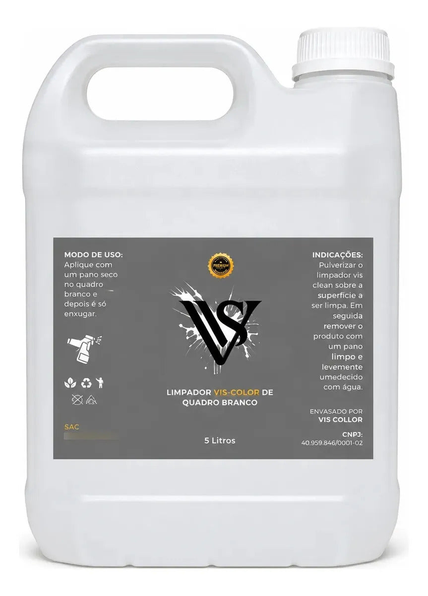Limpador De Quadro De Escola Lousa Tira Mancha 15l + Brinde Limpador