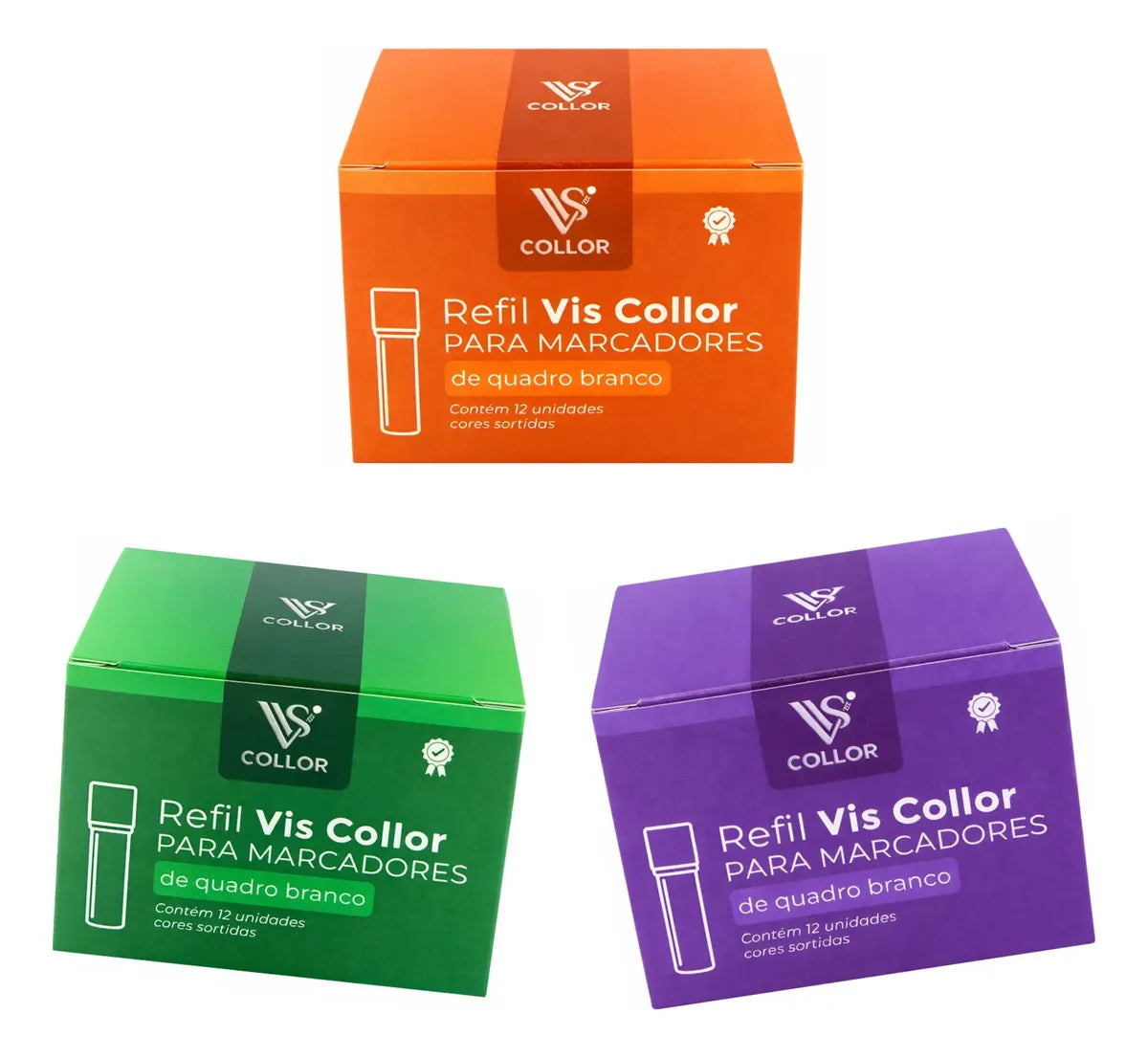 Tinta Refil Marcador Caneta Pilot Quadro Branco Kit 3 Caixas