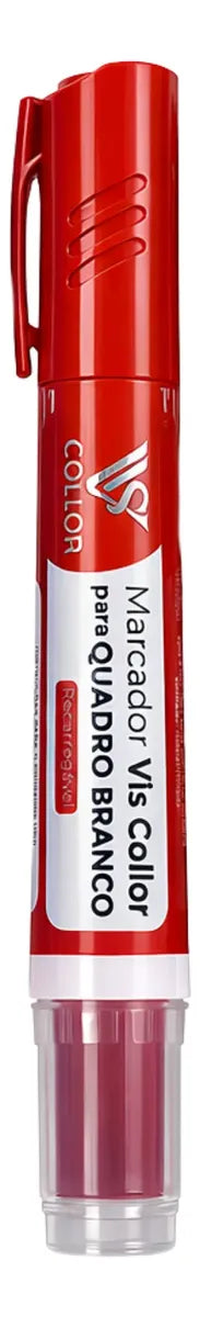 Pincel Canetão Marcador Para Quadro Branco- Não Mancha Vermelho