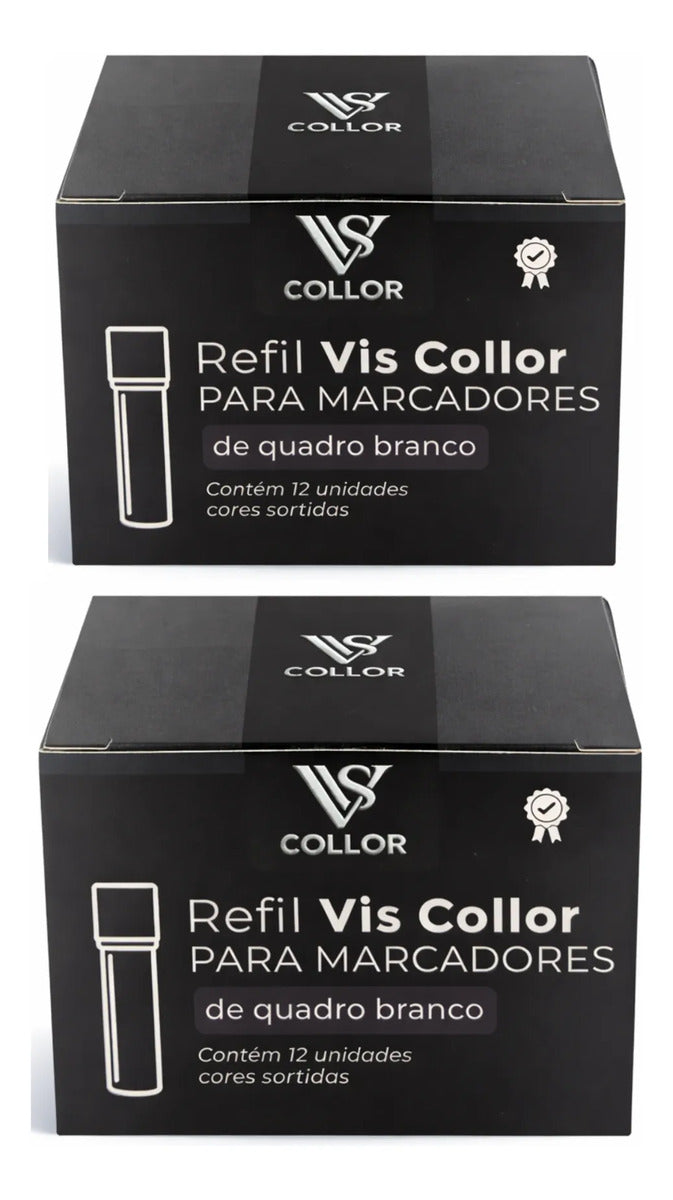 Recarga P/ Pincel De Quadro Branco Pilot V Board Cx 24un Preto