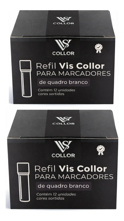 Recarga P/ Pincel De Quadro Branco Pilot V Board Cx 24un Preto