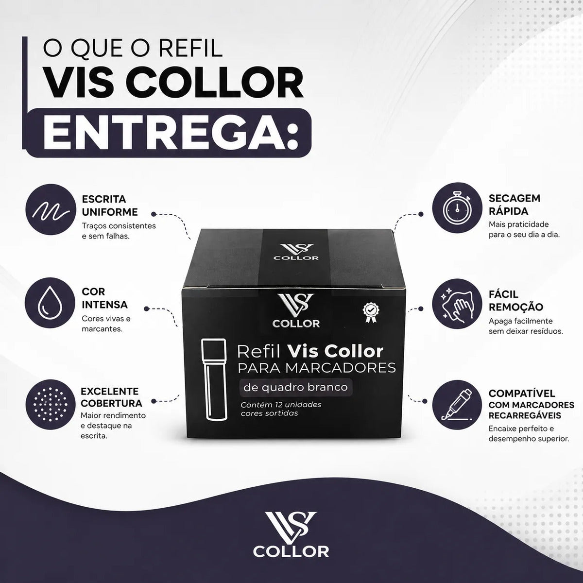Recarga Para Pincel De Quadro Branco Pilot Kit Com 3 Caixas