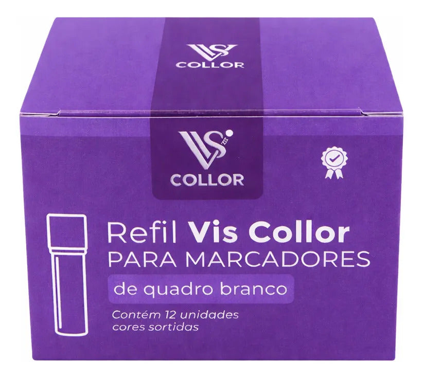 Recarga Pincel De Quadro Branco Pilot Tinta V Board-3 Cxs 12 Violeta