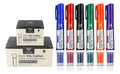 Combo 6 Pinceis Para Quadro Branco Recarregável + 36 Cargas 6 Cores (azul, Vermelho, Preto, Verde, Laranja, Roxo)