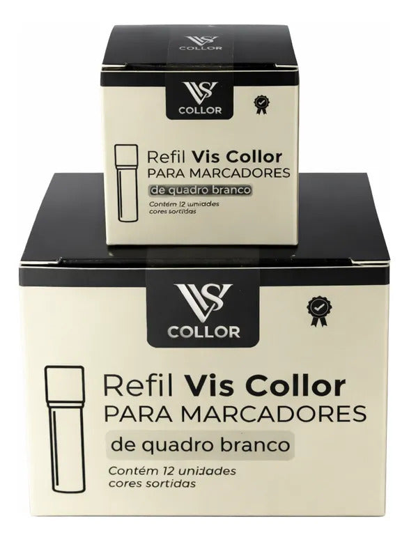 Combo 6 Pinceis Para Quadro Branco Recarregável + 36 Cargas 6 Cores (azul, Vermelho, Preto, Verde, Laranja, Roxo)