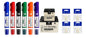 6 Marcadores P/ Quadro Branco+36 Recargas+12 Pontas Macias 6 Cores