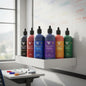 Kit 6 Tinta Premium P/ Pincel De Quadro Branco 120 Ml 6cores 6-cores