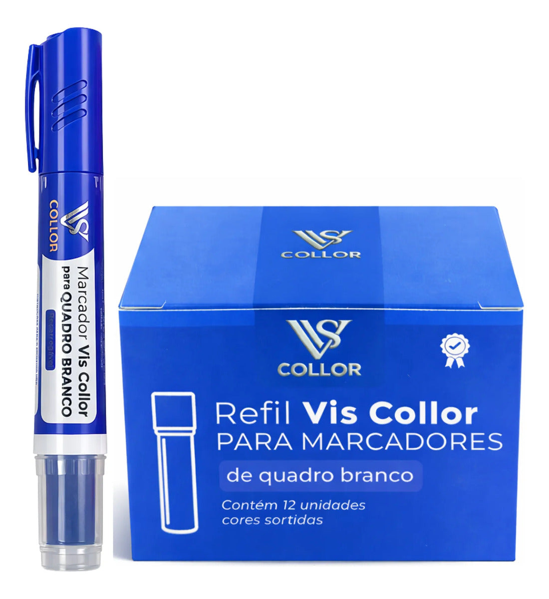 Cartucho Refil Para Pincel Marcador Quadro Branco+1 Pincel