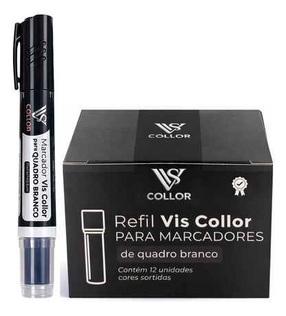 Cartucho Refil Para Pincel Marcador Quadro Branco+1 Pincel