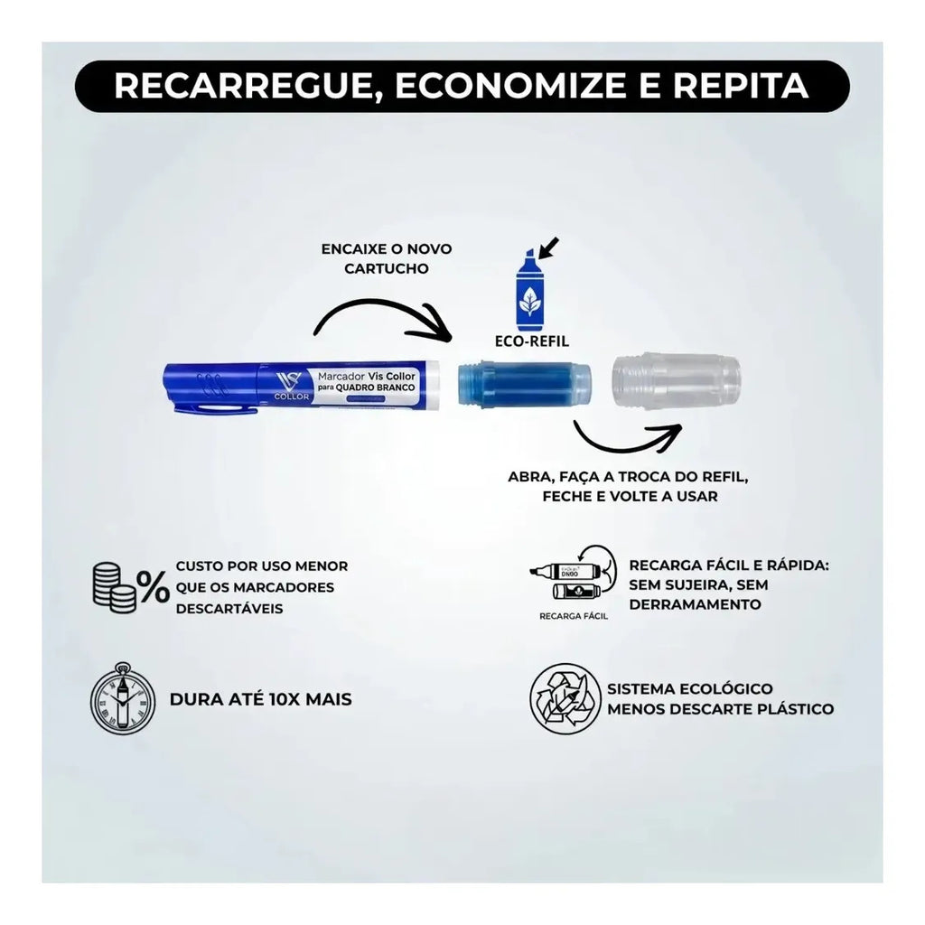 Recarga Compatível Com Pilot Quadro Branco Caixa 12