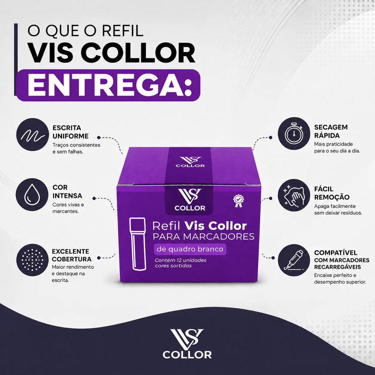 Recarga Para Pincel De Quadro Branco Pilot Kit Com 3 Caixas