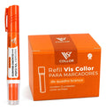 Pincel Quadro Branco Cores Vibrantes + 12 Recargas Mesma Cor