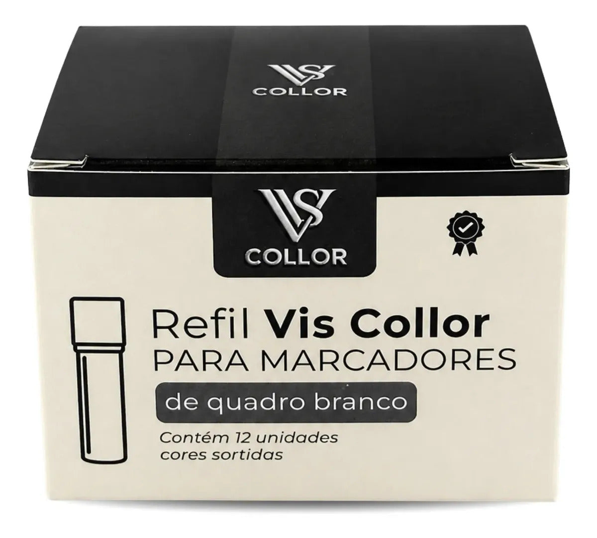 Kit 12 Refil Recarga + 6 Pincel Marcador Para Quadro Branco