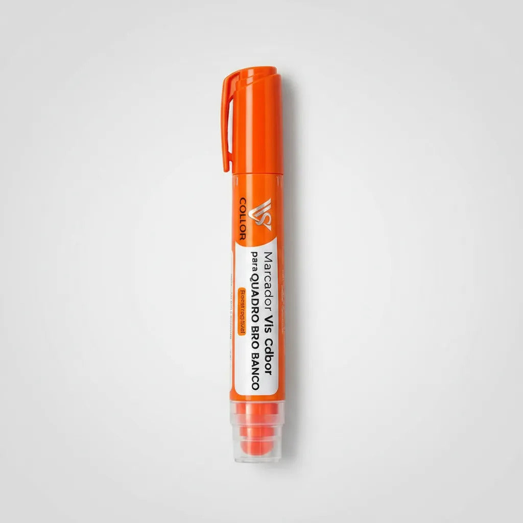Pincel Canetão Marcador Para Quadro Branco- Não Mancha Laranja