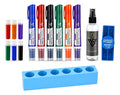 Kit Professor 6 Pincel Quadro Branco Recarregável Apagador