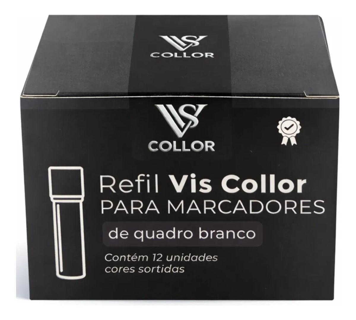 Recarga Pincel De Quadro Branco Pilot Tinta V Board-3 Cxs 12 Preto