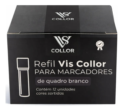 Recarga Pincel De Quadro Branco Pilot Tinta V Board-3 Cxs 12 Preto