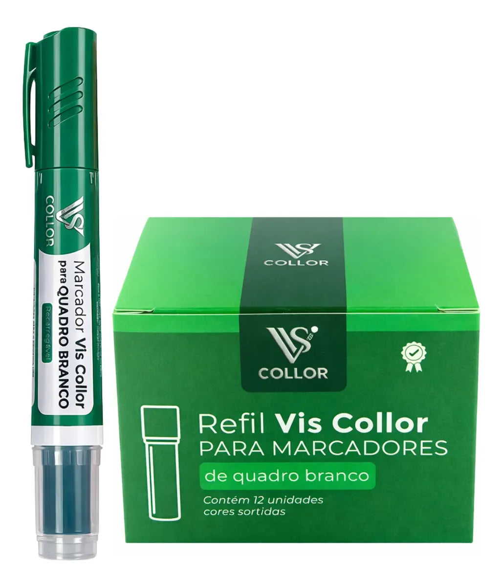 Cartucho Refil Para Pincel Marcador Quadro Branco+1 Pincel