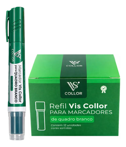 Cartucho Refil Para Pincel Marcador Quadro Branco+1 Pincel