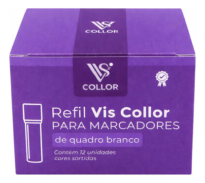 Recarga Para Pincel De Quadro Branco Lousa Cx12- Nao Mancha Violeta