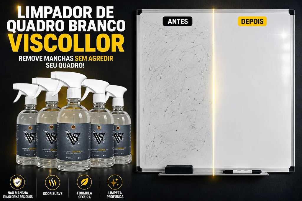 Limpador Quadro De Branco Lousa Tira Mancha 500ml 12uni Limpador