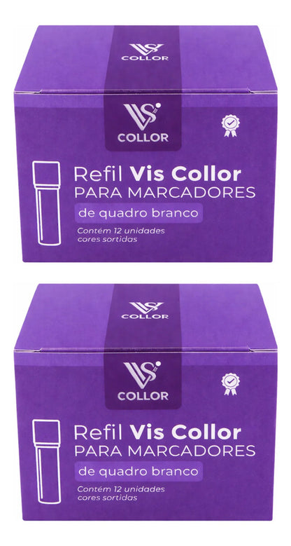 Cartucho P/ Pincel Pilot V Board De Quadro Branco Cx 24-vio