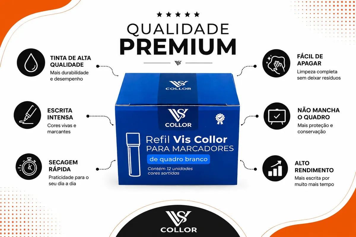 Recarga Para Pincel De Quadro Branco Pilot Kit Com 3 Caixas Tinta Azul