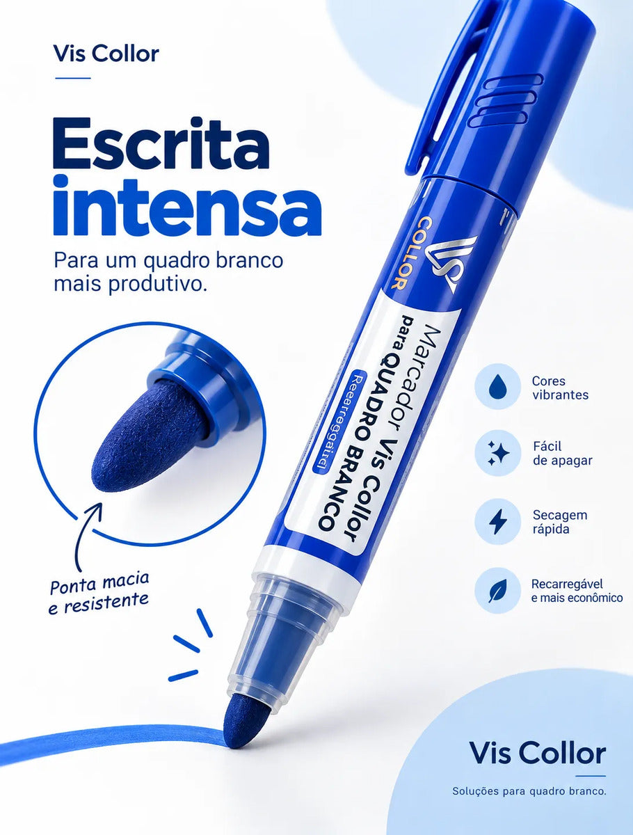 Kit 3 Tintas Vis Collor 250ml Recarga Pincel Quadro P Branco