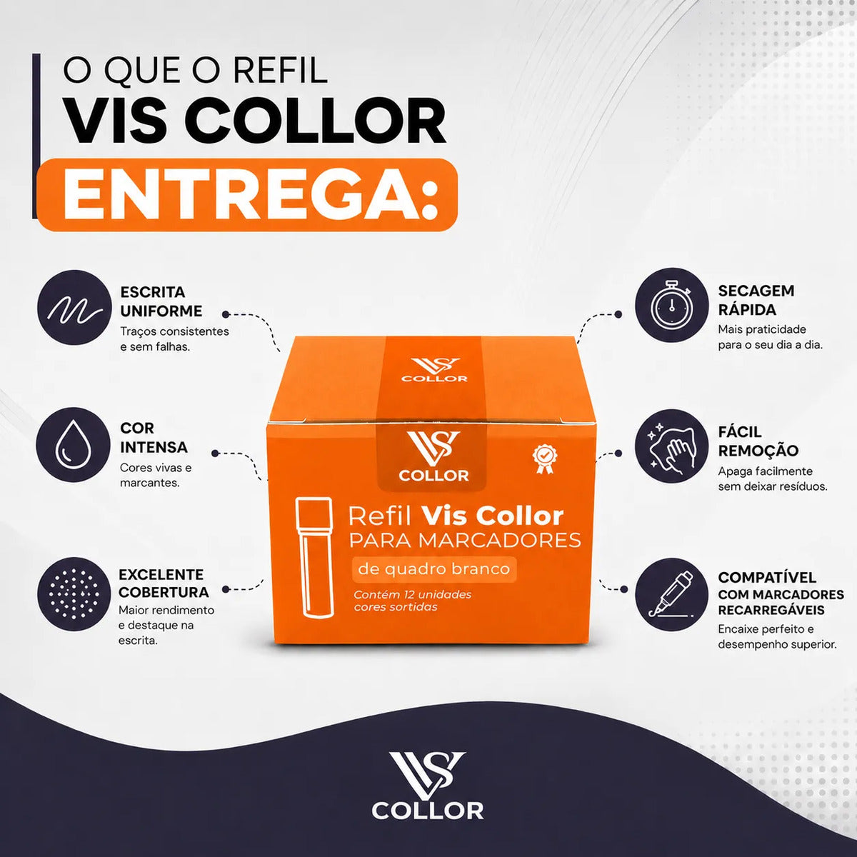 Recarga Para Pincel De Quadro Branco Pilot Kit Com 3 Caixas