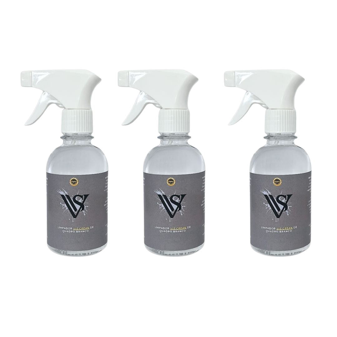 Kit 3 Limpador Para Quadro Branco 500 Ml