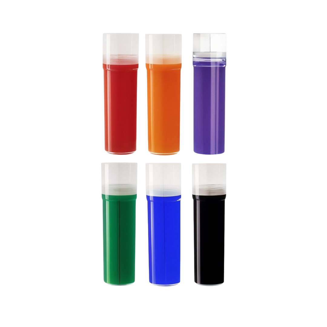 Kit 6 Refil de Tinta Para Pincel Marcador Para Quadro Branco V-Board Master Diversas Cores Pilot