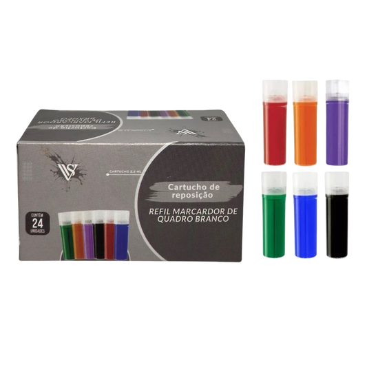 kit 30 Refil de Tinta Para Pincel De Quadro Branco > V-Board Master Diversas Cores marca VISCOLLOR