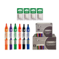 Kit 6 Pinceis Para Quadro Branco Pilot + 36 Cargas+ 6 Pontas