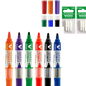 kit 6 pinceis colorido para quadro branco pilot+ 6 pontas+ 6 Refil extras